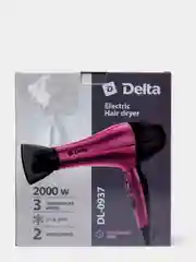 Бордовый фен DELTA DL-0937 черный с бежевым (бордо) 2200Вт турмалиновая ионизация