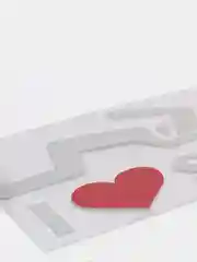 Белый наклейка на авто "I love sushi"