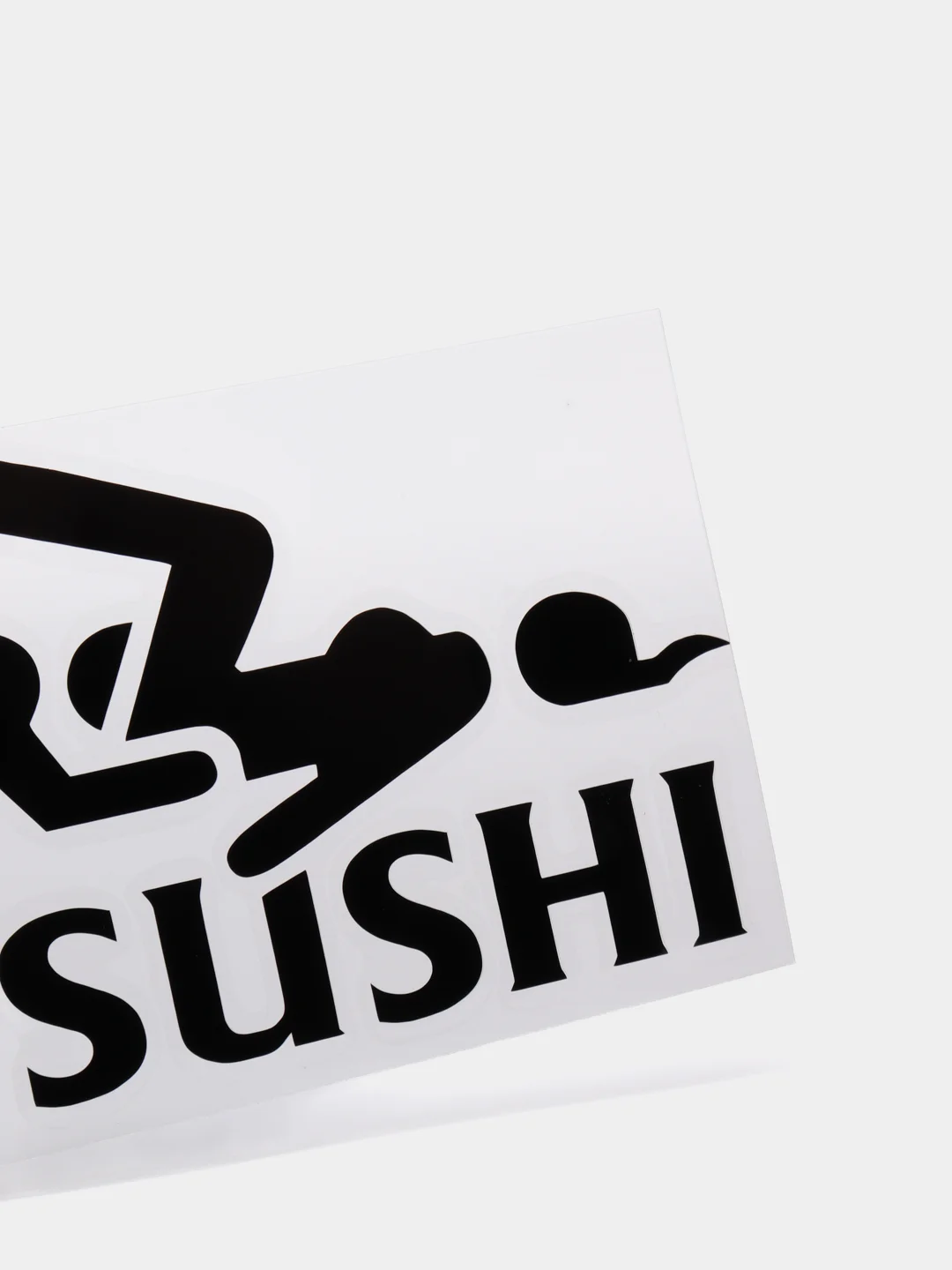 Черный наклейка на авто "I love sushi"
