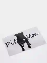 Черный наклейка на авто "PIT MOM"