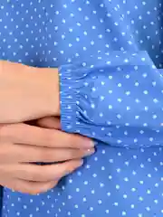 Голубой рубашка женская