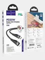 Зарядный кабель 8-pin- Type-C HOCO U95, 3 A