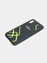 Cиликоновый чехол кейс с принтом Геометрия Apple iPhone X,Xs MAX,XR (черно-салатовый)