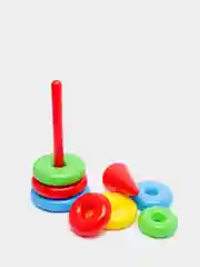 Пирамидка Green Plast ПМН007 с наконечником 7 колец разноцветная