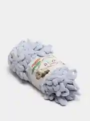 Серый меланж пряжа Alize Puffy, петельки, 5 штук, разные цвета