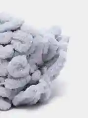 Серый меланж пряжа Alize Puffy, петельки, 5 штук, разные цвета