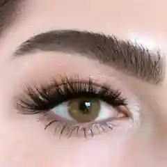 Цветные линзы с диоптриями карие для зрения Cloud Brown