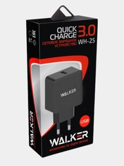 Сетевое зарядное устройство WALKER WH-25, 2.4А, QC 3.0