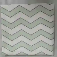 Мягкая Фланелевая пеленка из Турецкой фланели, Зиг заг зеленый