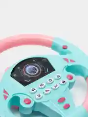 Руль музыкальный Гонщик, звуковые эффекты, цвета разные