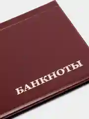 Багровый альбом для банкнот