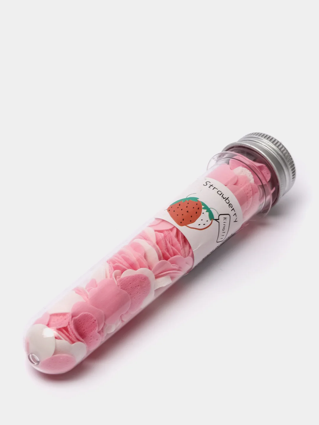 Тёмно-розовый хлопья мыла в тубе / детское мыло / мыльные лепестки для ванной / пена