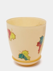 Горшок NiNaGlass крш."Листья"/С
