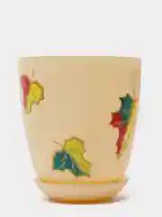 Горшок NiNaGlass крш."Листья"/С