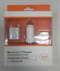 Зарядное устройство (Азу+СЗУ+USB) Для iPhone/Айфон 3GS, 4GS, 5GS прикуриватель, от сети