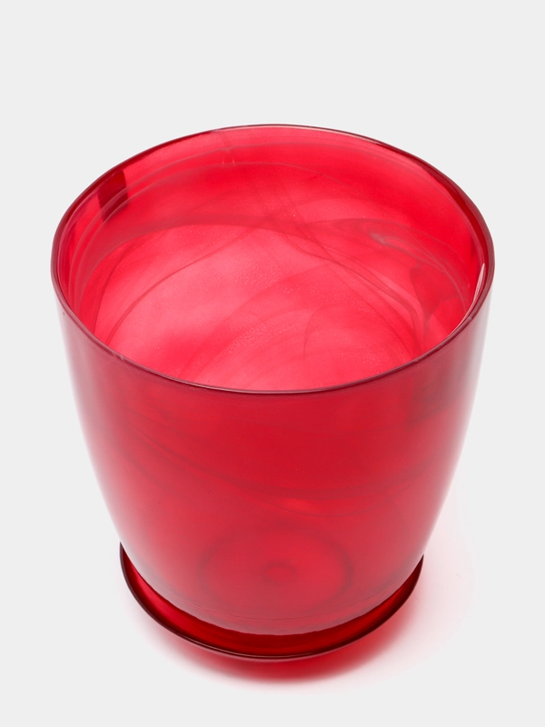 Горшок NiNaGlass алеб.крш.рубин/С