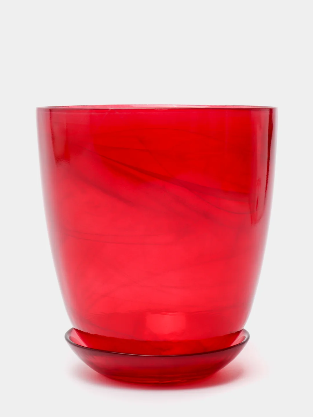 Горшок NiNaGlass алеб.крш.рубин/С