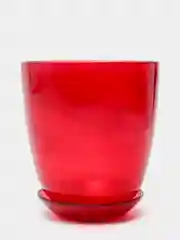 Горшок NiNaGlass алеб.крш.рубин/С