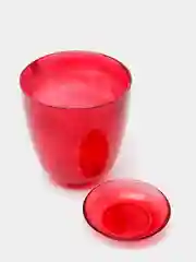 Горшок NiNaGlass алеб.крш.рубин/С