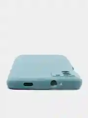 Синий меланж чехол Xiaomi Poco M3 силиконовый матовый