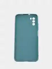 Синий меланж чехол Xiaomi Poco M3 силиконовый матовый