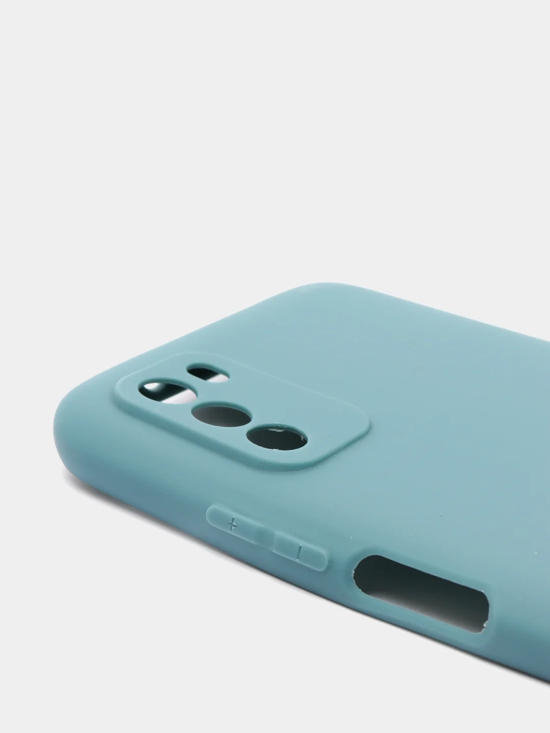 Синий меланж чехол Xiaomi Poco M3 силиконовый матовый
