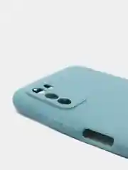 Синий меланж чехол Xiaomi Poco M3 силиконовый матовый
