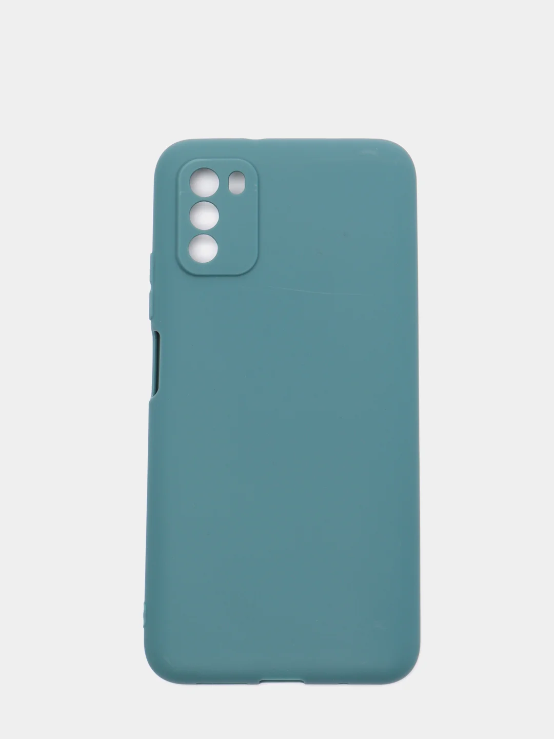 Синий меланж чехол Xiaomi Poco M3 силиконовый матовый