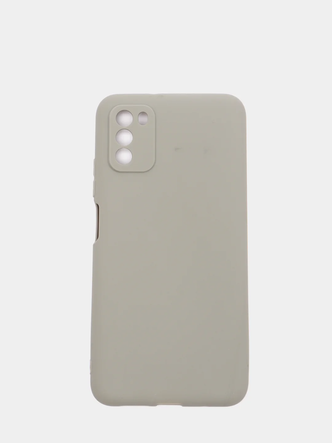 Серый меланж чехол Xiaomi Poco M3 силиконовый матовый
