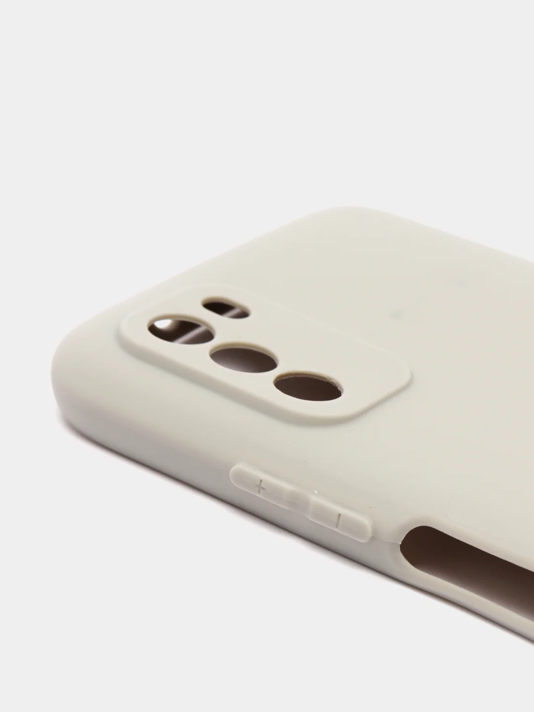 Серый меланж чехол Xiaomi Poco M3 силиконовый матовый