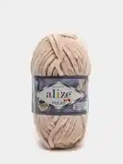 Карамельный пряжа плюшевая Alize Velluto, 100% микрополиэстер, 100 г, 68 м