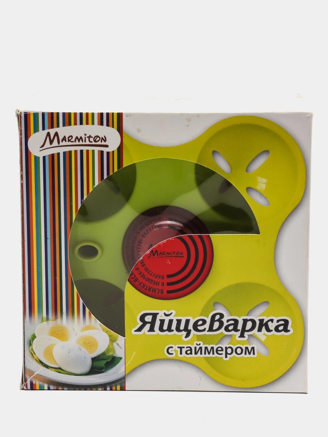 Яйцеварка с таймером MARMITON, 4-ячейки, 24/12