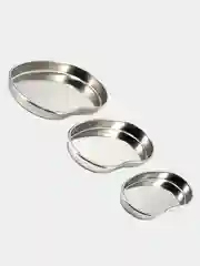 Лоток для инструмента, металлический, почкообразный, 3 размера
