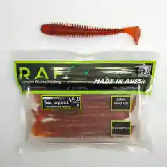 Медный силиконовые приманки RAF Swing Impact 4.0, виброхвост, 100 мм, 5 штук