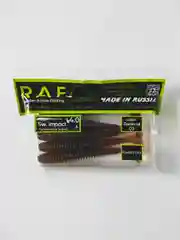 Зелёный хаки силиконовые приманки RAF Swing Impact 4.0, виброхвост, 100 мм, 5 штук