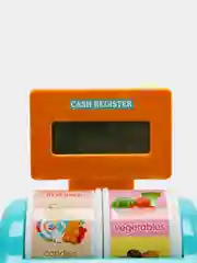 Детская касса со звуком, с весами, продуктами и корзиной, магазин 11 предметов