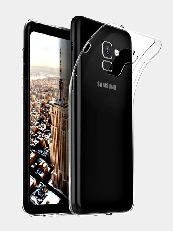 Чехол силиконовый прозрачный Samsung Galaxy A3/A6+/J8/J4/A8+/J6/A7/S8+/A6+