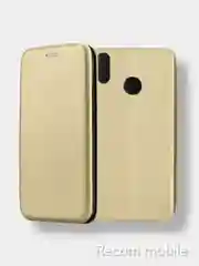 Золотой чехол книжка Huawei Honor 8X ( Хонор 8х )