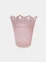 Розовый корзина для мусора Ажурная