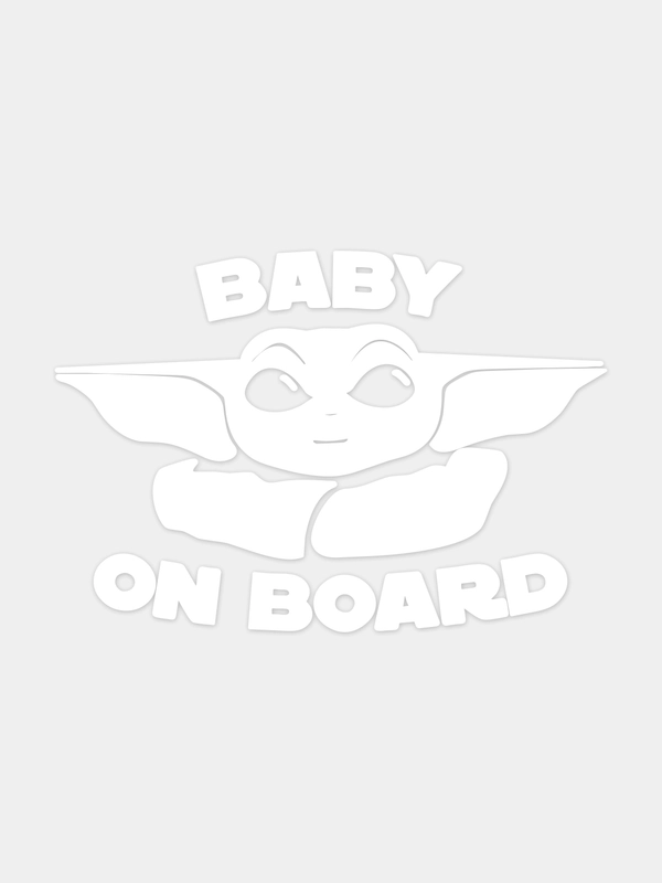 Забавная наклейка Baby on board