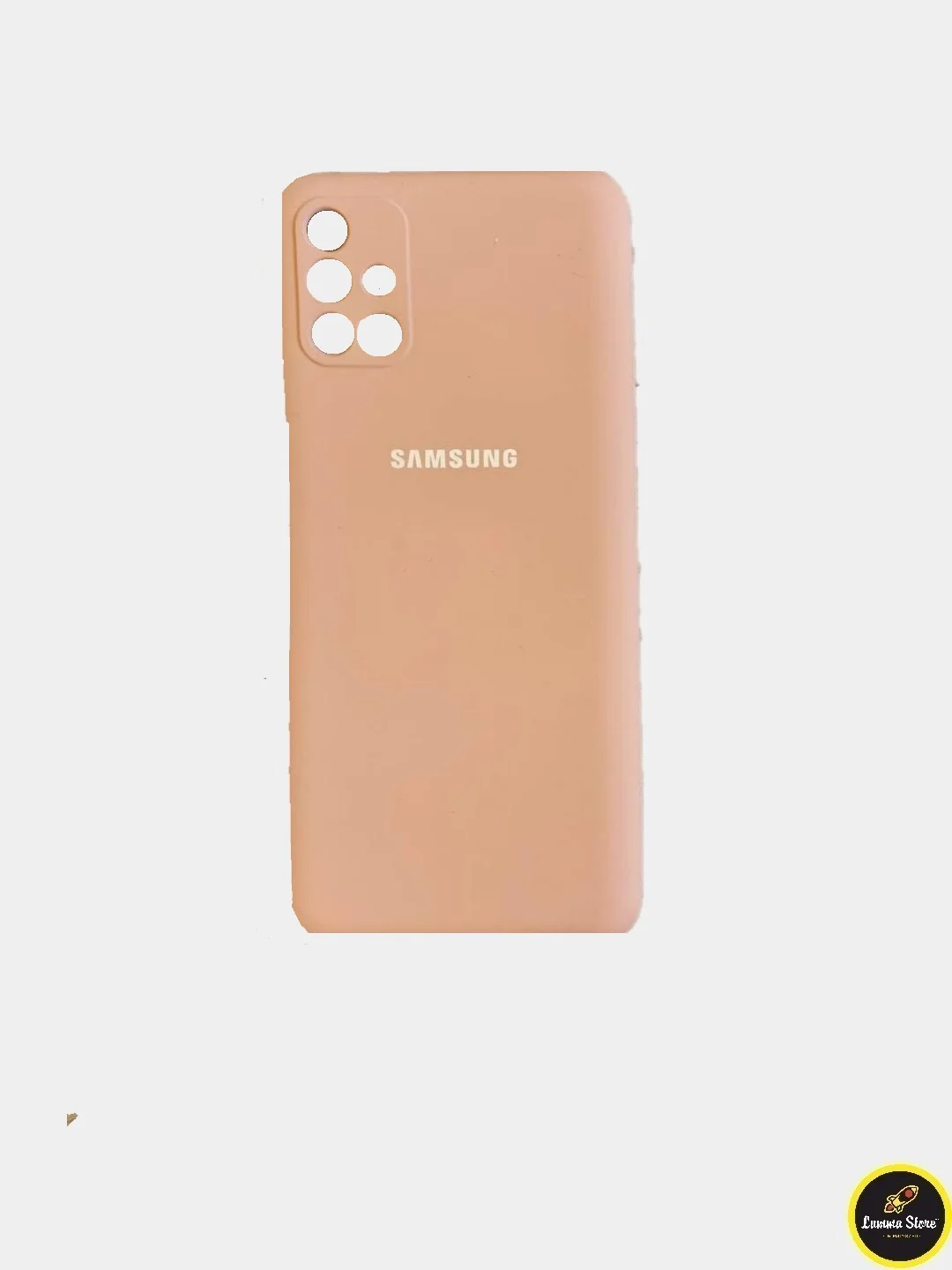 Бежевый защитный силиконовый чехол Silikone Cover для Samsung M31S