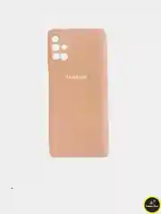 Бежевый защитный силиконовый чехол Silikone Cover для Samsung M31S