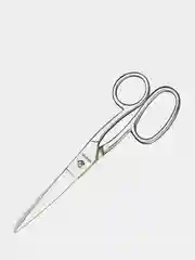 Ножницы Attache, Metal, 175 мм, ассиметричные ручки, цельнометаллические