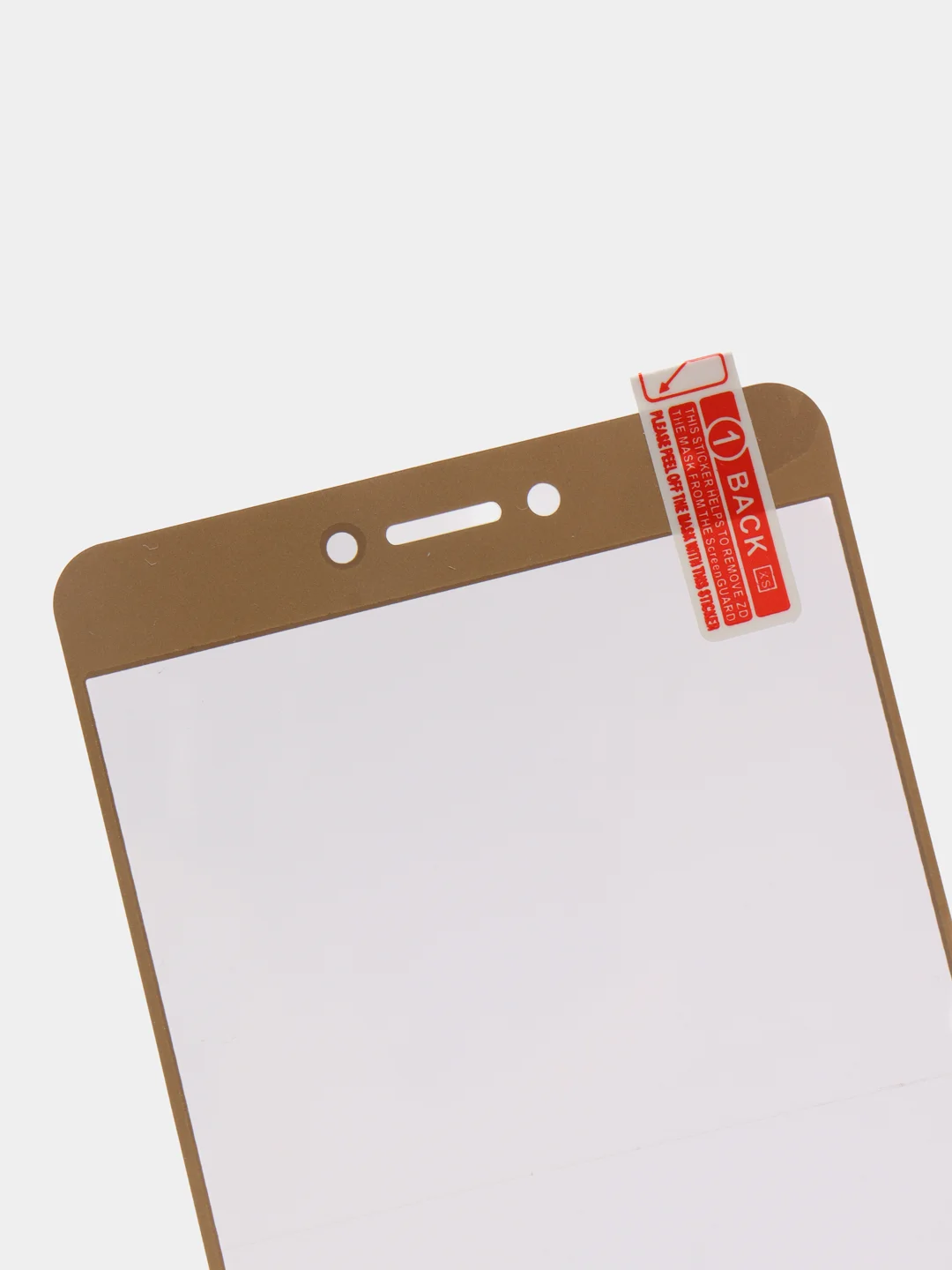Золотой защитное стекло цветное REDMI NOTE 4X 32, 64gB, NOTE 4 Global version