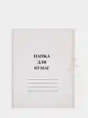 Папка с завязками, 220 г/м2 немелованная, 20 штук