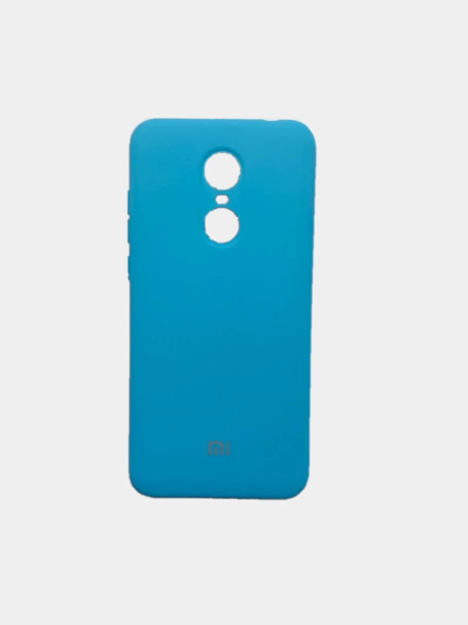 Голубой защитный силиконовый чехол Silicone Cover XIAOMI REDMI NOTE 5 PLUS