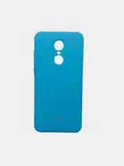 Голубой защитный силиконовый чехол Silicone Cover XIAOMI REDMI NOTE 5 PLUS