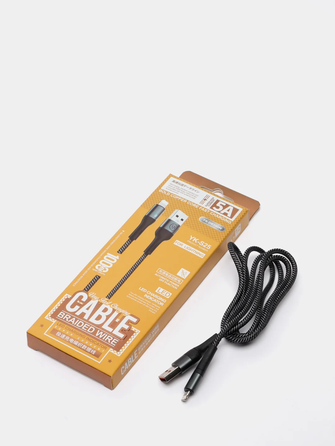 Кабель USB Design YK-S25 с автоматическим отключением питания для Type-C / Lightning