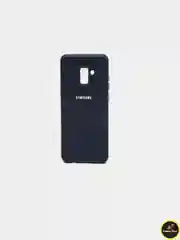 Синий меланж защитный силиконовый чехол Silikone Cover для Samsung A8 2018