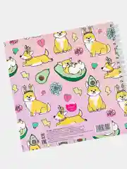 Кораллово-розовый sweet Cat Shop Скетчбук см, 40л офсетной бумаги + 6л акварельной